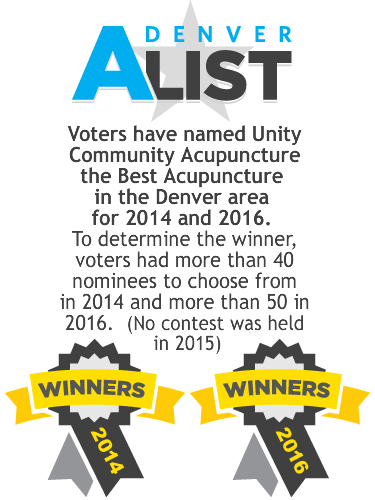 Voters named Unity Acupuncture the best acupuncture in the area